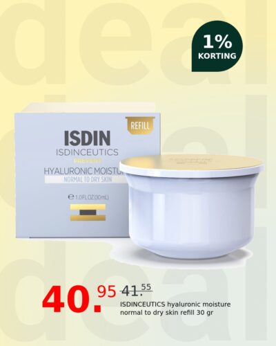ISDINCEUTICS hyaluronic moisture normal to dry skin refill 30 gr