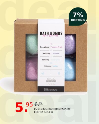 Idc institute BATH BOMBS PURE ENERGY set 4 pz