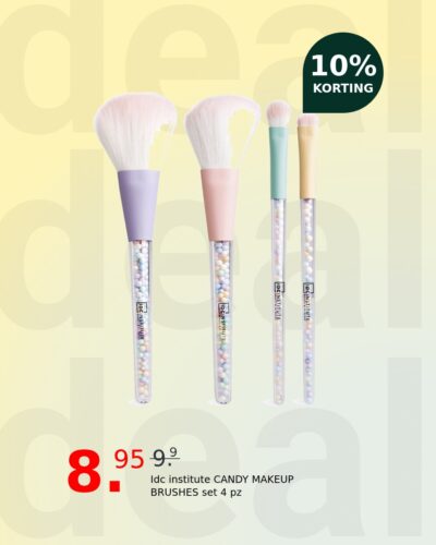 Idc institute CANDY MAKEUP BRUSHES set 4 pz