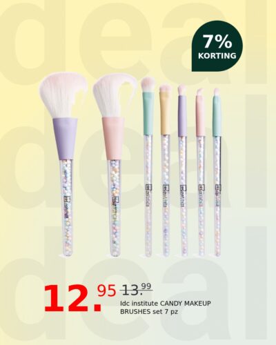 Idc institute CANDY MAKEUP BRUSHES set 7 pz