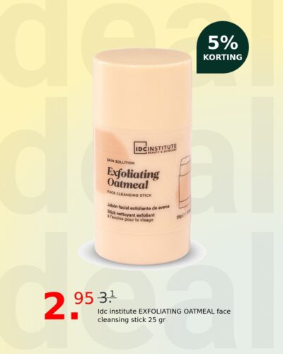 Idc institute EXFOLIATING OATMEAL face cleansing stick 25 gr