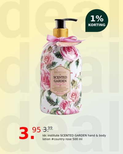 Idc institute SCENTED GARDEN hand & body lotion #country rose 500 ml