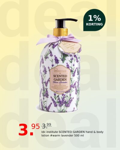 Idc institute SCENTED GARDEN hand & body lotion #warm lavender 500 ml