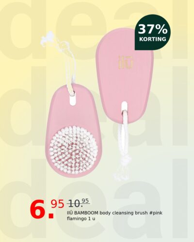 IlŪ BAMBOOM body cleansing brush #pink flamingo 1 u