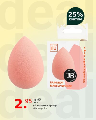 IlŪ RAINDROP sponge #Orange 1 u