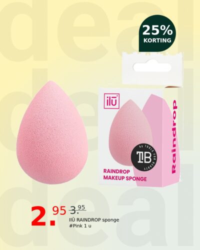 IlŪ RAINDROP sponge #Pink 1 u