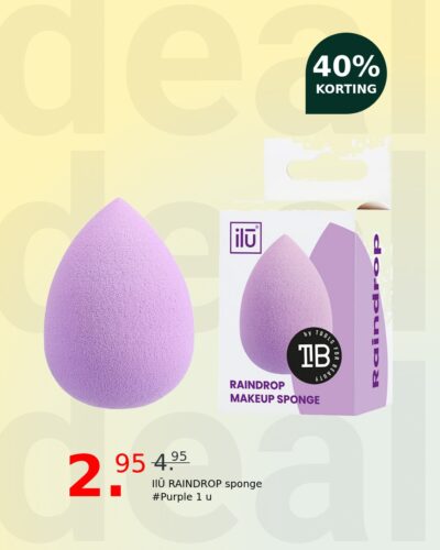 IlŪ RAINDROP sponge #Purple 1 u