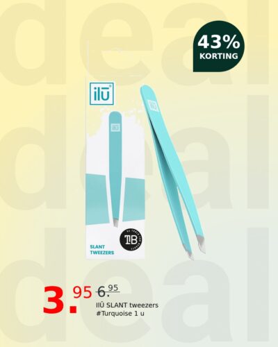 IlŪ SLANT tweezers #Turquoise 1 u