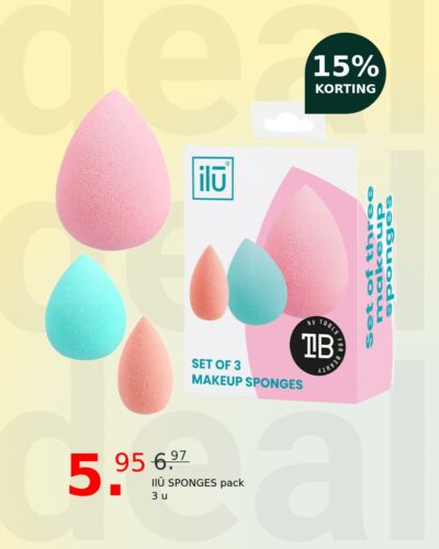 IlŪ SPONGES pack 3 u