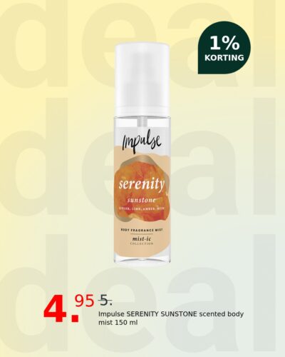 Impulse SERENITY SUNSTONE scented body mist 150 ml