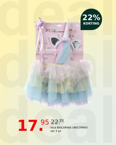 Inca BAILARINA UNICORNIO set 3 pz