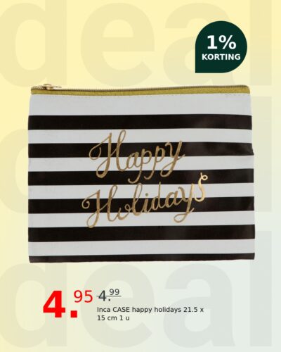 Inca CASE happy holidays 21.5 x 15 cm 1 u