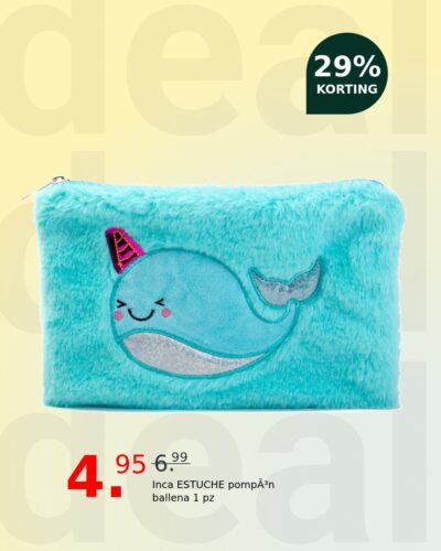 Inca ESTUCHE pompón ballena 1 pz