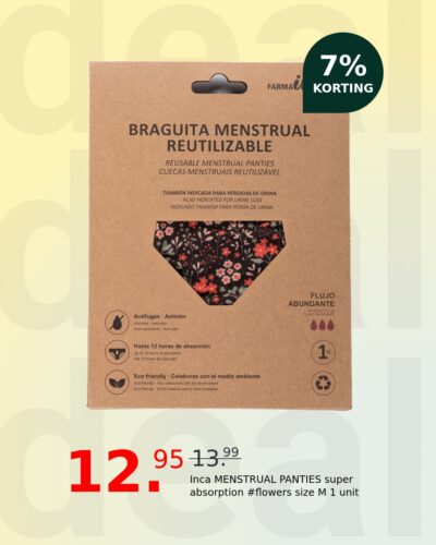 Inca MENSTRUAL PANTIES super absorption #flowers size M 1 unit