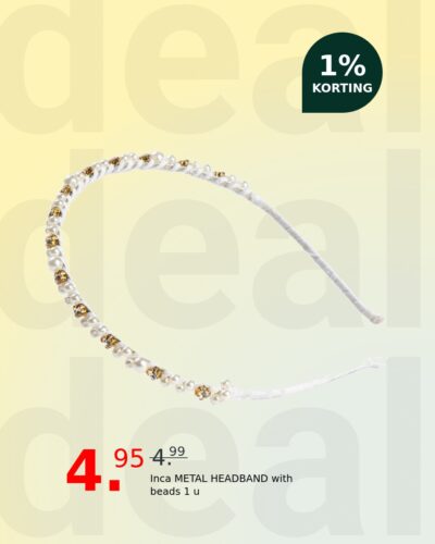 Inca METAL HEADBAND with beads 1 u