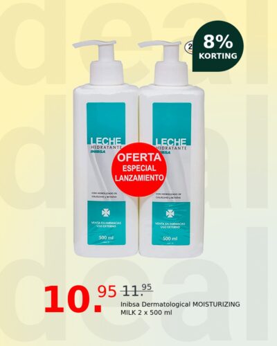 Inibsa Dermatological MOISTURIZING MILK 2 x 500 ml