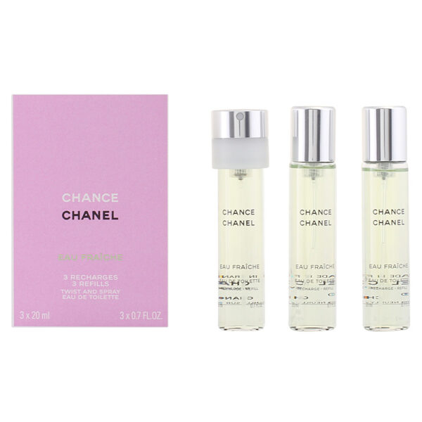CHANCE EAU FRAICHE eau de toilette twist & spray 3 refills 3 x 20 ml