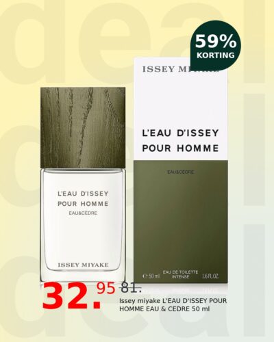 Issey miyake L'EAU D'ISSEY POUR HOMME EAU & CEDRE 50 ml