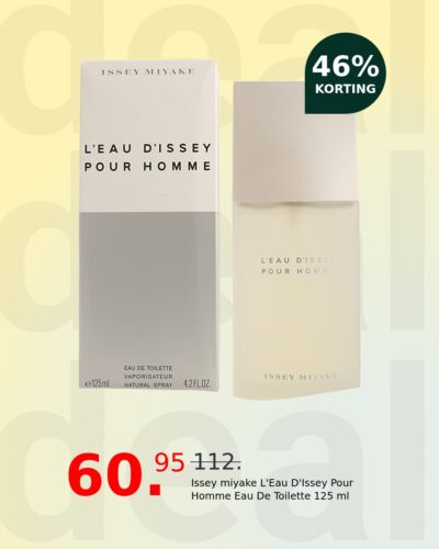 Issey miyake L'Eau D'Issey Pour Homme Eau De Toilette 125 ml