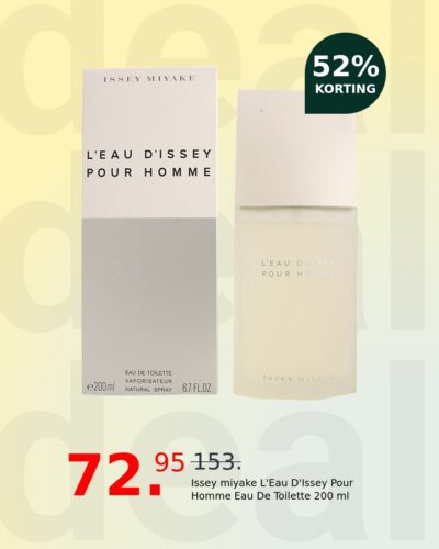 Issey miyake L'Eau D'Issey Pour Homme Eau De Toilette 200 ml