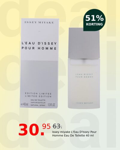 Issey miyake L'Eau D'Issey Pour Homme Eau De Toilette 40 ml