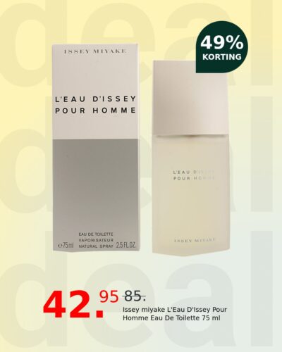 Issey miyake L'Eau D'Issey Pour Homme Eau De Toilette 75 ml