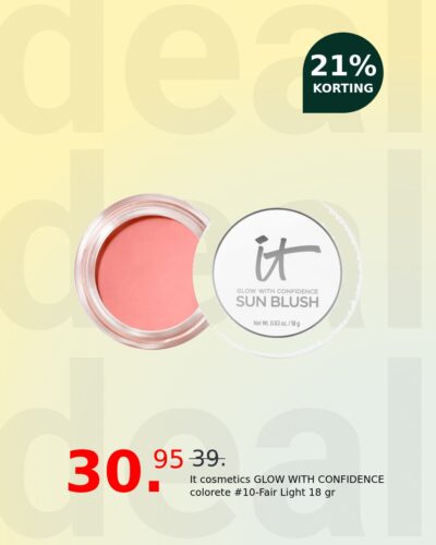 It cosmetics GLOW WITH CONFIDENCE colorete #10-Fair Light 18 gr