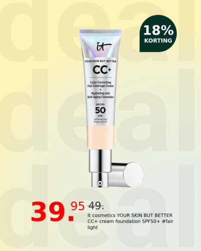 It cosmetics YOUR SKIN BUT BETTER CC+ cream foundation SPF50+ #fair light