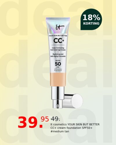 It cosmetics YOUR SKIN BUT BETTER CC+ cream foundation SPF50+ #medium tan