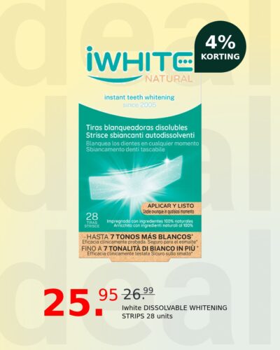 Iwhite DISSOLVABLE WHITENING STRIPS 28 units