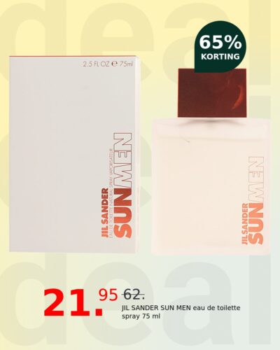 JIL SANDER SUN MEN eau de toilette spray 75 ml