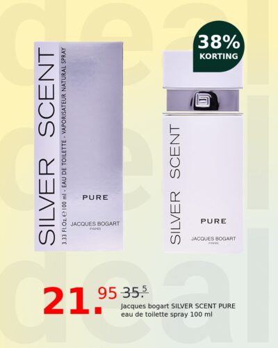 Jacques bogart SILVER SCENT PURE eau de toilette spray 100 ml