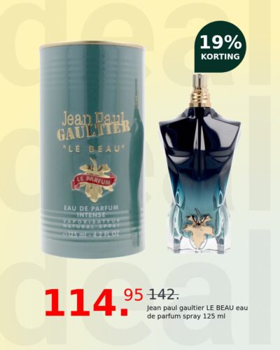 Jean paul gaultier LE BEAU eau de parfum spray 125 ml