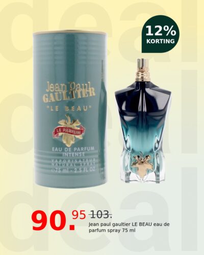 Jean paul gaultier LE BEAU eau de parfum spray 75 ml