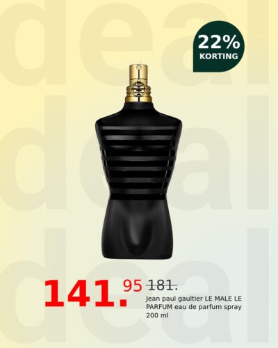 Jean paul gaultier LE MALE LE PARFUM eau de parfum spray 200 ml