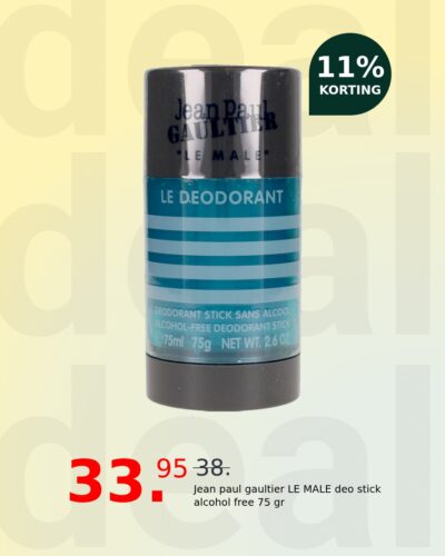 Jean paul gaultier LE MALE deo stick alcohol free 75 gr