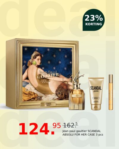 Jean paul gaultier SCANDAL ABSOLU FOR HER CASE 3 pcs