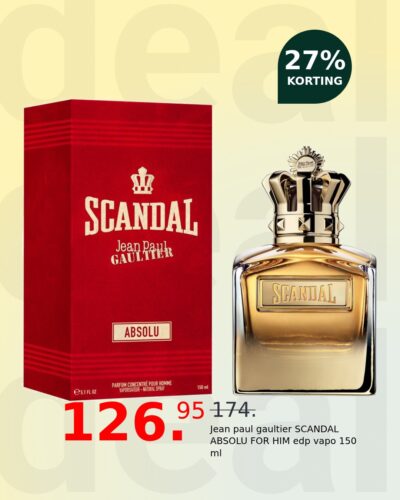 Jean paul gaultier SCANDAL ABSOLU FOR HIM edp vapo 150 ml