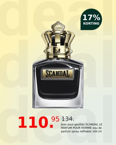 Jean paul gaultier SCANDAL LE PARFUM POUR HOMME eau de parfum spray refillable 100 ml