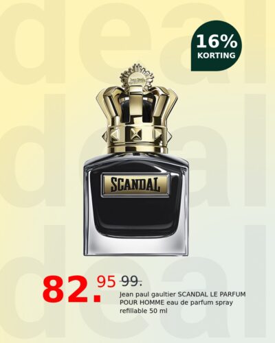 Jean paul gaultier SCANDAL LE PARFUM POUR HOMME eau de parfum spray refillable 50 ml