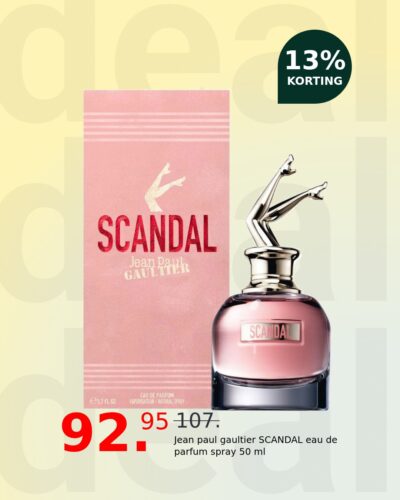 Jean paul gaultier SCANDAL eau de parfum spray 50 ml