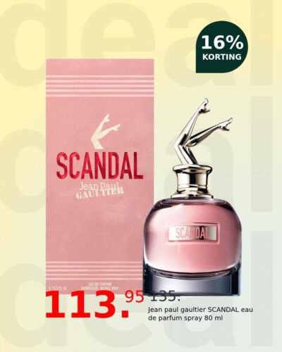 Jean paul gaultier SCANDAL eau de parfum spray 80 ml
