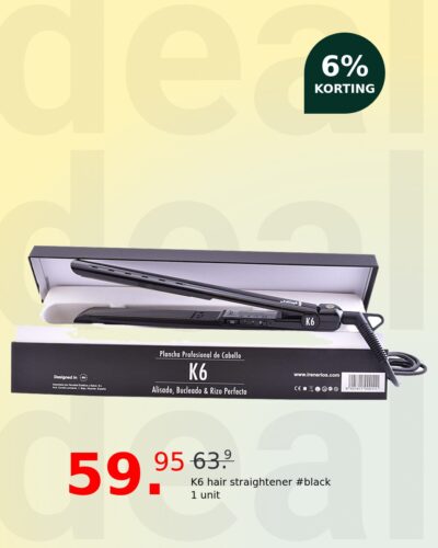 K6 hair straightener #black 1 unit