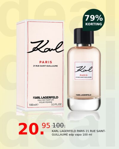 KARL LAGERFELD PARIS 21 RUE SAINT-GUILLAUME edp vapo 100 ml