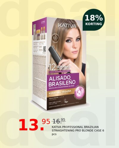 KATIVA PROFESSIONAL BRAZILIAN STRAIGHTENING PRO BLONDE CASE 6 pcs