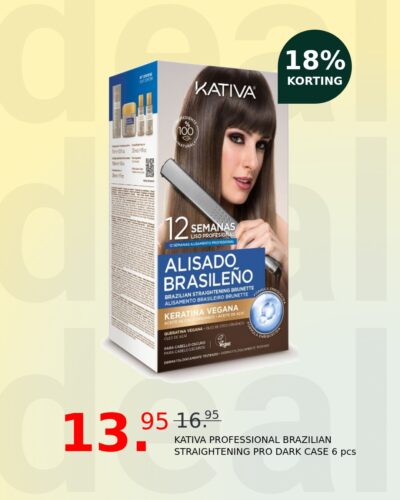 KATIVA PROFESSIONAL BRAZILIAN STRAIGHTENING PRO DARK CASE 6 pcs