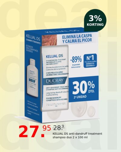 KELUAL DS anti-dandruff treatment shampoo duo 2 x 100 ml