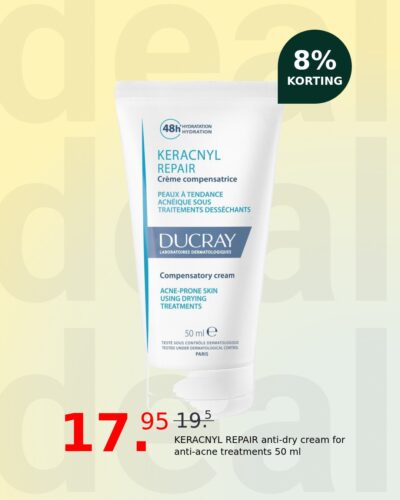 KERACNYL REPAIR anti-dry cream for anti-acne treatments 50 ml
