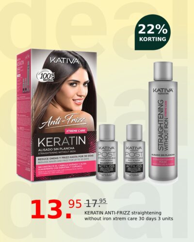 KERATIN ANTI-FRIZZ straightening without iron xtrem care 30 days 3 units