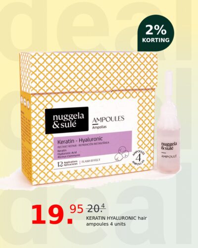 KERATIN HYALURONIC hair ampoules 4 units